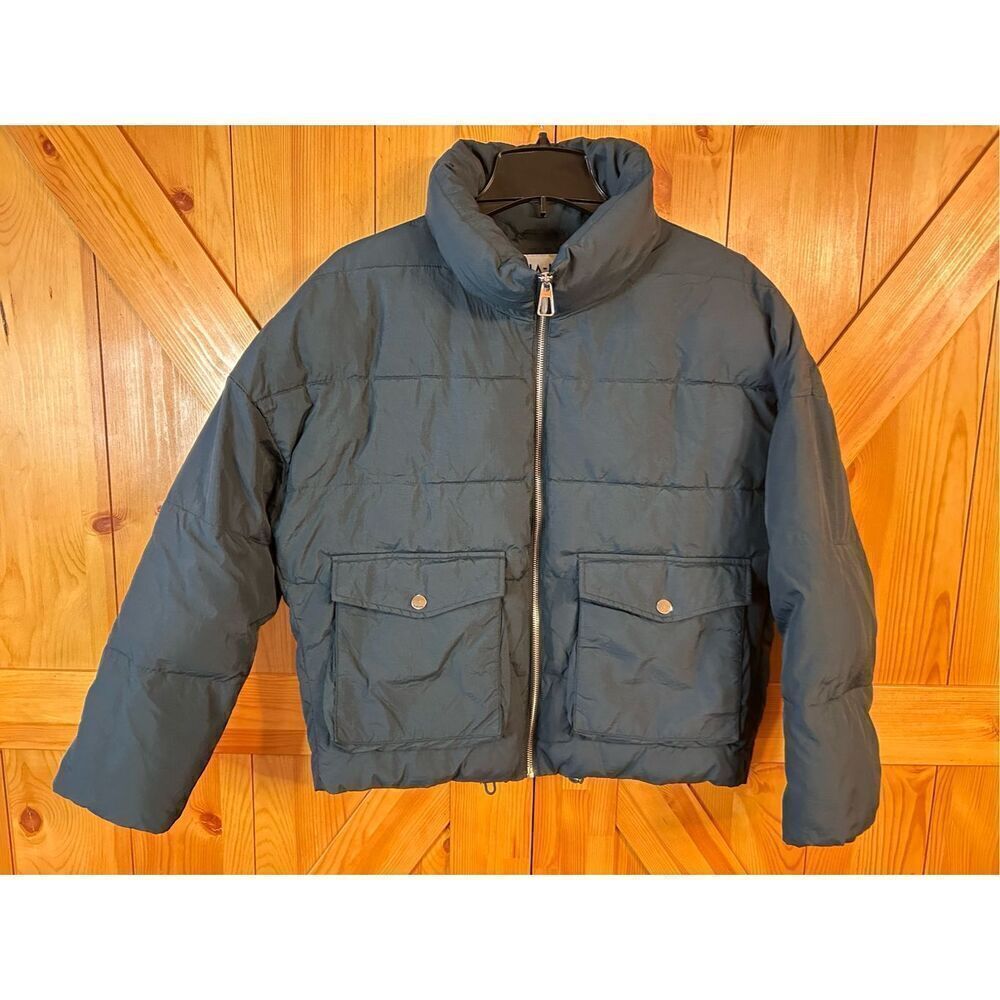 NAKD Puffer Bomber Jacket Pockets Size 36 / Small (4631)